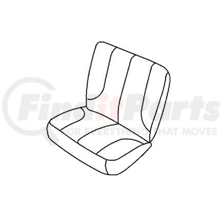 1NN37XDVAA by CHRYSLER - Seat Cushion Cover - Rear
