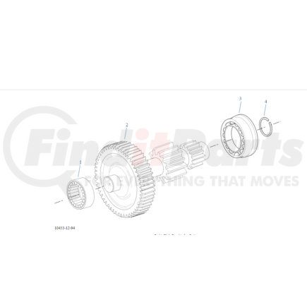 23261 by FULLER - BEARING ROLLER FRT AUX C/S