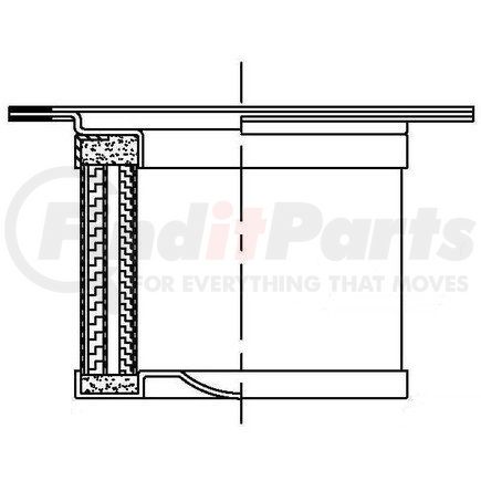 P47B551 by WIX FILTERS - WIX INDUSTRIAL HYDRAULICS Air/Oil Separator Cartridge