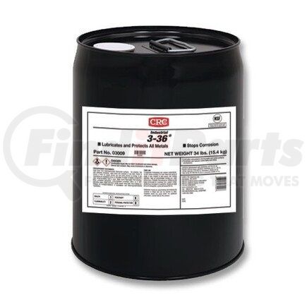 03009 by CRC - CRC 3-36&#174; Multi-Purpose Lubricant & Corrosion Inhibitor, 5 Gallon, Pail, Petroleum