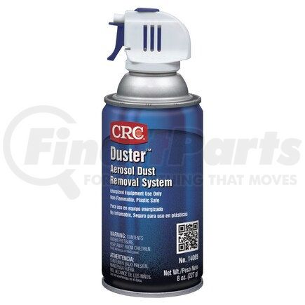 14085 by CRC - CRC Duster&#153; Aerosol Dust Removal System, 8 Wt Oz, Bottle, HFC, Clear Liquefied