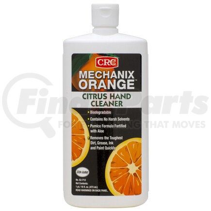 SL1712 by CRC - Mechanix Orange™ Citrus Lotion Hand Cleaner w/Pumice, 16 Fl Oz