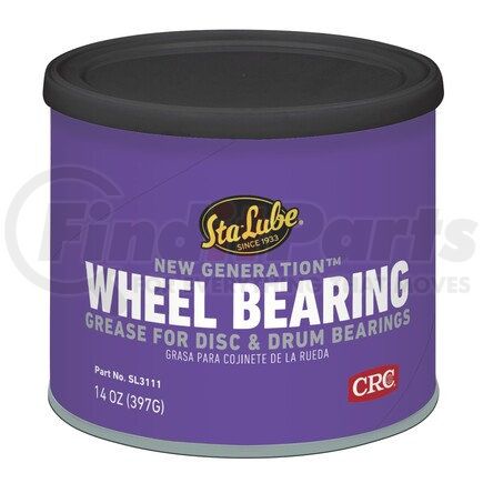 SL3111 by CRC - New Generation™ Wheel Bearing Grease for Disc and Drum Brakes, 14 Wt Oz
