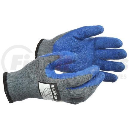 64818 by JJ KELLER - SAFEGEAR™ Gray Knit Rubber Palm Gloves - Small, Sold as 1 Pair