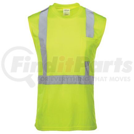JJ Keller 65137 T-Shirt SAFEGEAR™ Hi-Vis Sleeveless T-Shirt With Pocket, Type R Class 2 - 5XL, Lime