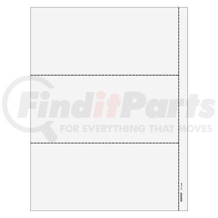 67966 by JJ KELLER - 1099 and 1099-NEC Perforated Laser Form - 3-Up, Blank, without Instructions