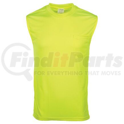 65152 by JJ KELLER - SAFEGEAR™ Hi-Vis Non-Certified Sleeveless T-Shirt With Pocket - 4XL, Lime