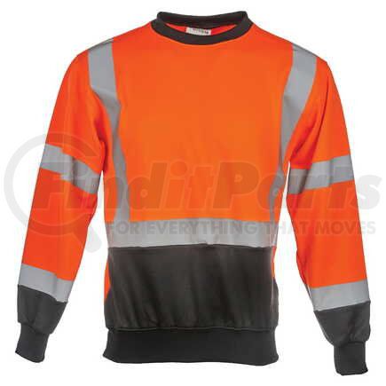 65170 by JJ KELLER - SAFEGEAR™ Hi-Vis Type R Class 3 Crew Neck Sweatshirt - Small