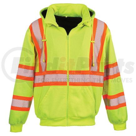 65187 by JJ KELLER - SAFEGEAR™ Hi-Vis Thermal-Lined Sweatshirt, Type R Class 3 - S