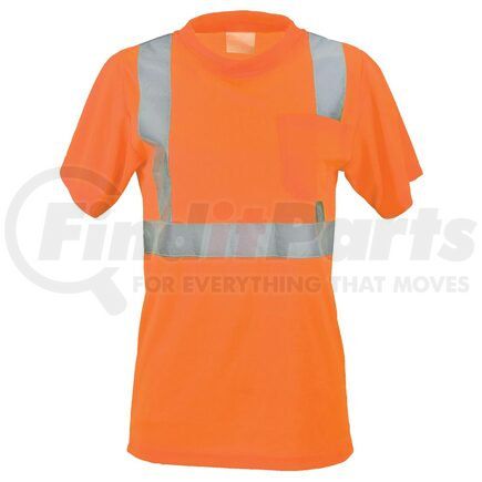 65507 by JJ KELLER - SAFEGEAR™ Women’s Fit Hi-Vis Type R Class 2 T-Shirt with Pocket - Small, Orange