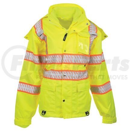 66154 by JJ KELLER - SAFEGEAR™ Women’s Fit 3-in-1 Removable Fleece-Lined Parka Jacket Type R Class 3 - XL Parka Jacket