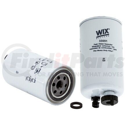 33091 by WIX FILTERS - WIX Spin-On Fuel/Water Separator Filter