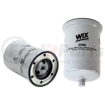 33365 by WIX FILTERS - Fuel Filter - 10 Micron, Spin-On Design, 7/16-2 in. Thread Size