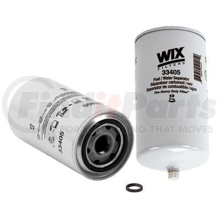 33405 by WIX FILTERS - Fuel Water Seperator Filter - 14 Micron, Spin-On Design, 12 GPM
