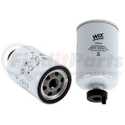 33616 by WIX FILTERS - WIX Spin-On Fuel/Water Separator Filter