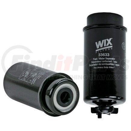 33633 by WIX FILTERS - Fuel Filter - 5 Micron, Keyway Style, Cellulose, 7.43 in. Height