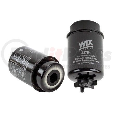 33754 by WIX FILTERS - Fuel Water Seperator Filter - 5 Micron, Keyway Style, Full Flow, 5.82 in. Height