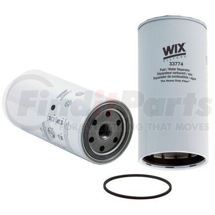 33774 by WIX FILTERS - WIX Spin On Fuel Water Separator w/ Open End Bottom