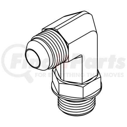 6801-L-06-08 by TOMPKINS - Hydraulic Steel Adapter