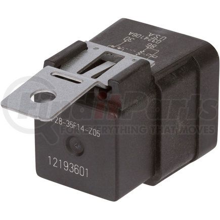 12193601 by HELLA - Automatic Transmission Shift Lock Relay - Gray, 4-Way