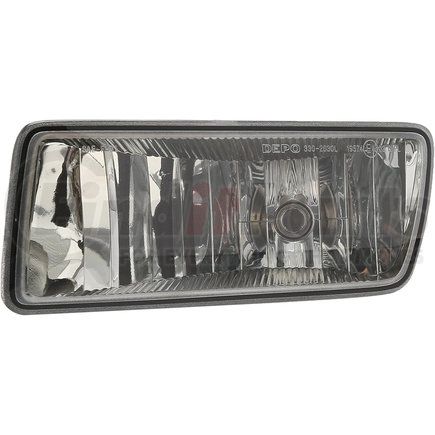 330-2030L-AC-C by DEPO - Fog Light - LH, CAPA Certified, 1-Piece, Chrome Housing, Clear Lens