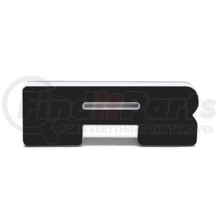 3141-R-001 by ORACLE LIGHTING - LED Letter Badges - Matte Black "R", White LED, 12V DC, 3.75 x 1.4 in.