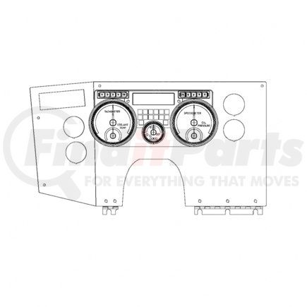 A22-79638-700 by FREIGHTLINER - Instrument Cluster Assembly - ICU4ME, US, Black, Steel, 0.08 in. THK