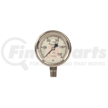 GLSS1000 by DIXON VALVE & COUPLING - Liquid Filled Lower Mount Gauge - 2.5 in. Face, Stainless Steel, 1/4 in. Lower Mount