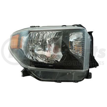 TY1240-B101R by EAGLE EYE - Headlight - RH, Assembly, Black Housing, Clear Lens, with Black Bezel, without LED DRL