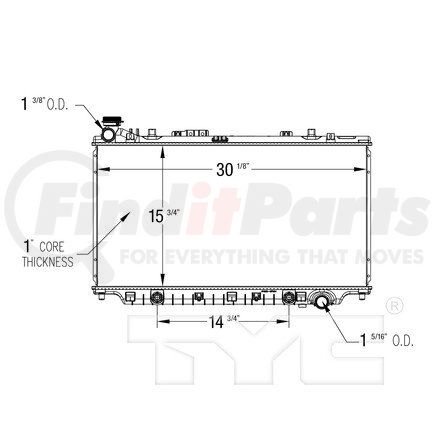 13473 by TYC -  Radiator Assembly