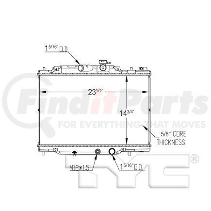 13579 by TYC -  Radiator Assembly