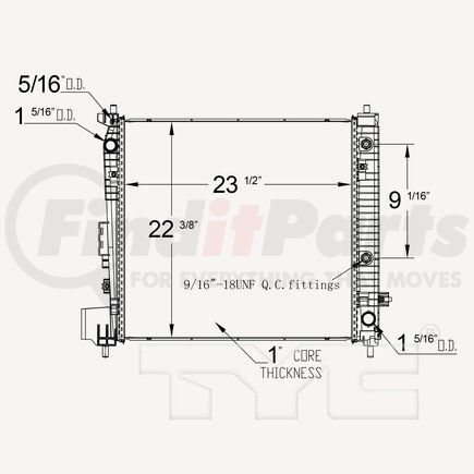 13613 by TYC -  Radiator Assembly