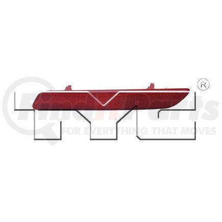 17-5317-00-9 by TYC -  CAPA Certified Reflector Assembly