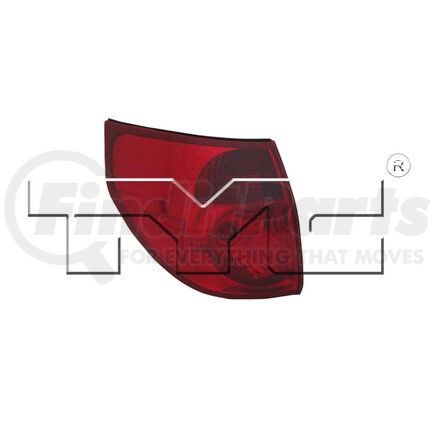 11-6206-00-9 by TYC -  CAPA Certified Tail Light Assembly