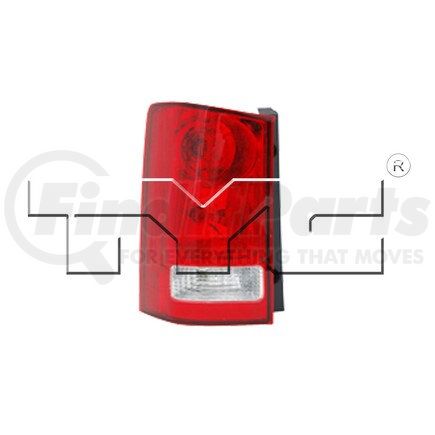 11-6294-00-9 by TYC -  CAPA Certified Tail Light Assembly