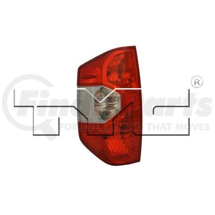 11-6642-00-9 by TYC -  CAPA Certified Tail Light Assembly