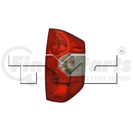 11-6641-00-9 by TYC -  CAPA Certified Tail Light Assembly