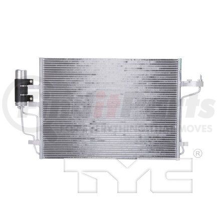 4115 by TYC - A/C Condenser - Parallel Flow, 25.81" x 18.56" x 0.63", 7/8" Inlet/Outlet, with Receiver/Drier