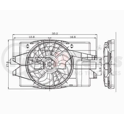 620130 by TYC - COOLING FAN ASSY