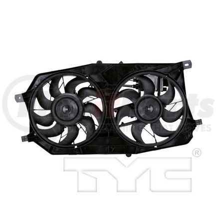 TYC 621280 Dual Radiator and Condenser Fan Assembly Cooling Fan Assembly