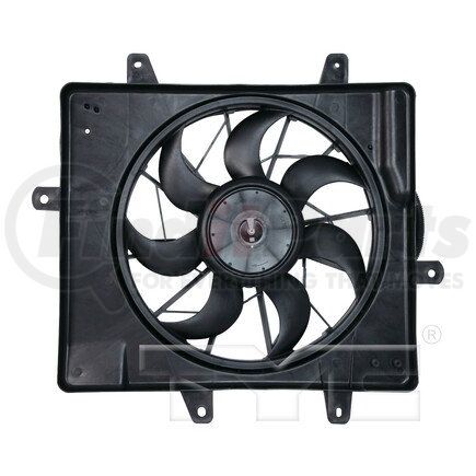 TYC 621240 Dual Radiator and Condenser Fan Assembly Cooling Fan Assembly