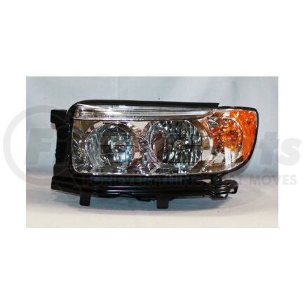 20-6784-00 by TYC - Headlight Assembly - Left, Halogen, Clear Lens, Complete Assembly, SAE/DOT Compliant