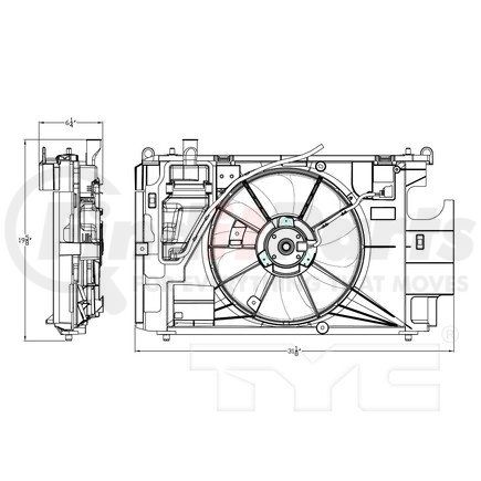 623150 by TYC -  Cooling Fan Assembly