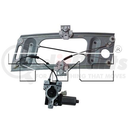 TYC 660187 Window Motor and Regulator Assembly Power Window Motor and Regulator Assembly