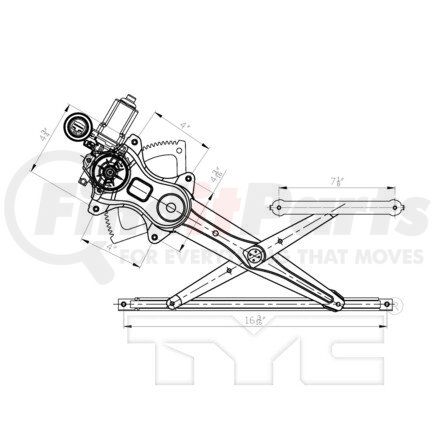 660405 by TYC - Window Regulator