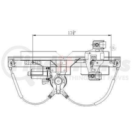 TYC 660509 Window Motor and Regulator Assembly Power Window Motor and Regulator Assembly