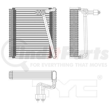 97110 by TYC -  A/C Evaporator Core