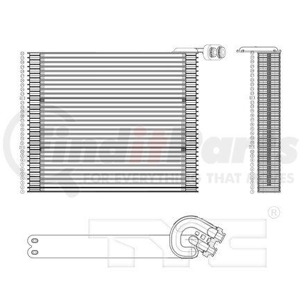 97122 by TYC -  A/C Evaporator Core