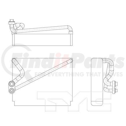 97133 by TYC - A/C Evaporator Core