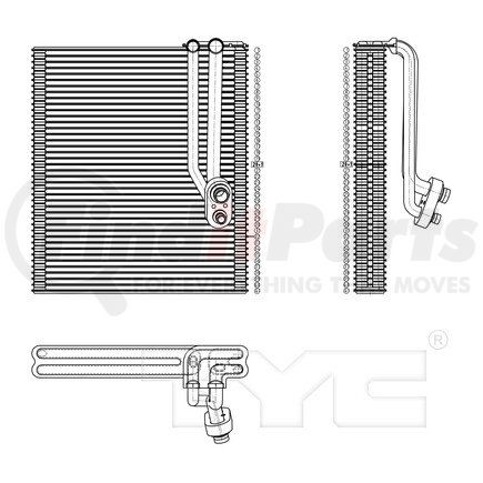 97136 by TYC - A/C Evaporator Core